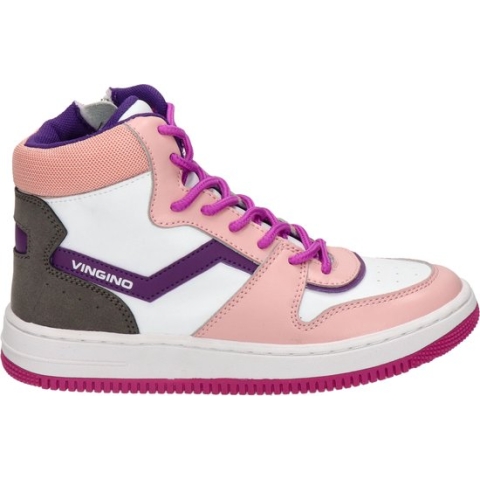 Vingino Senne mid kinder sneaker - Roze - Maat 32