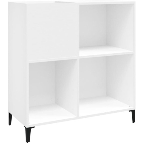 vidaXL-Platenkast-84,5x38x89-cm-bewerkt-hout-wit