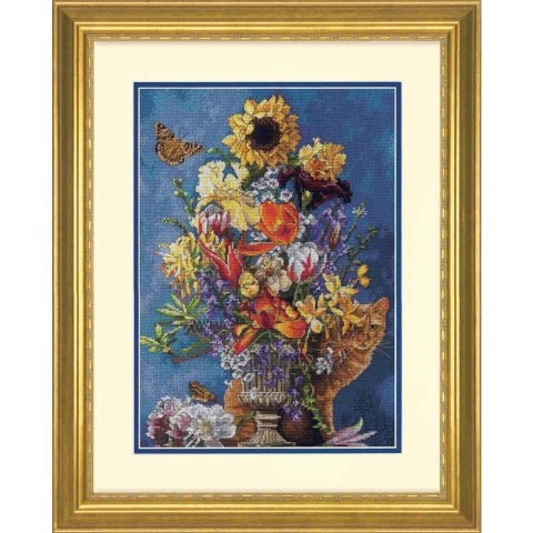 Dimensions Garden in Gold borduren (pakket)