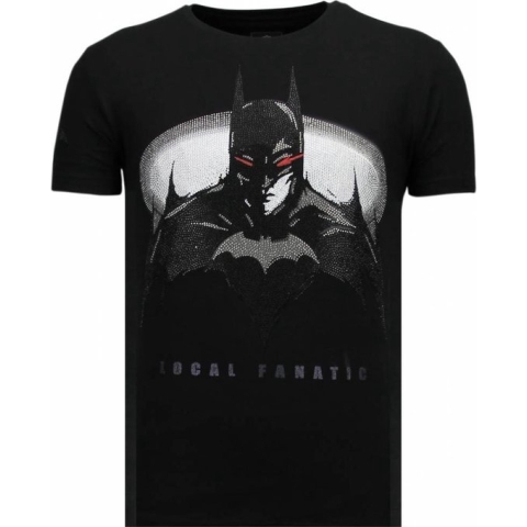 Badman - Rhinestone T-shirt - Zwart