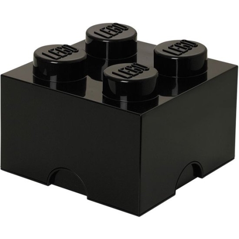 Opbergbox Brick 4, Zwart - LEGO