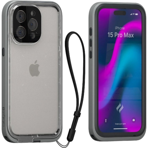 Catalyst Total Protection Case Apple iPhone 15 Pro Max Titanium - Grijs