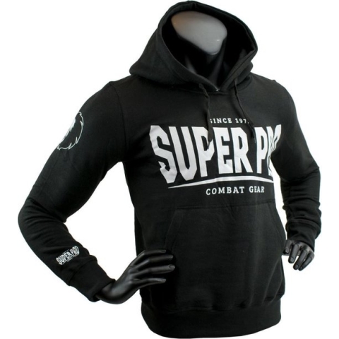 Super Pro Hoody S.P. Logo Zwart/Wit Small