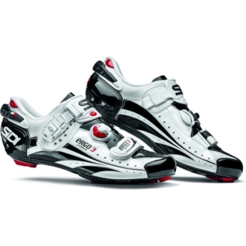 Sidi ERGO 3 - racefietsschoenen - carbon vernice - wit/zwart - maat 39,5