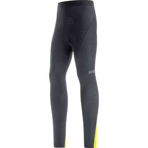Gorewear Gore C3 Thermo Tights+ - Black/Neon Yellow