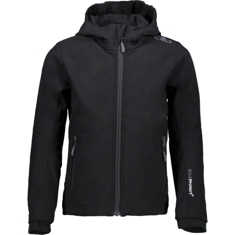 CMP Girls Fix Hoodie Softshell - Nero - Maat Kinder_EU 98