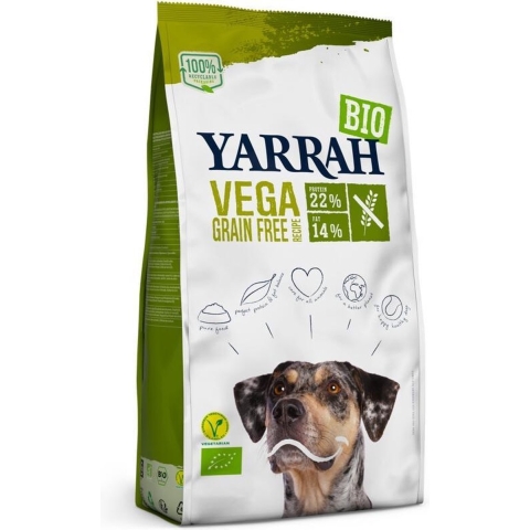 4x Yarrah Bio Hondenvoer Vegetarisch Tarwe Vrij 2 kg