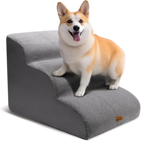 Premium Château Animaux® hondentrap - hondentrapje voor honden - 3 Treden - Opstapje hond - hondenloopplank