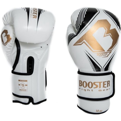 Booster - bokshandschoenen - BANGKOK SERIES 2 - Wit/Zwart/Goud