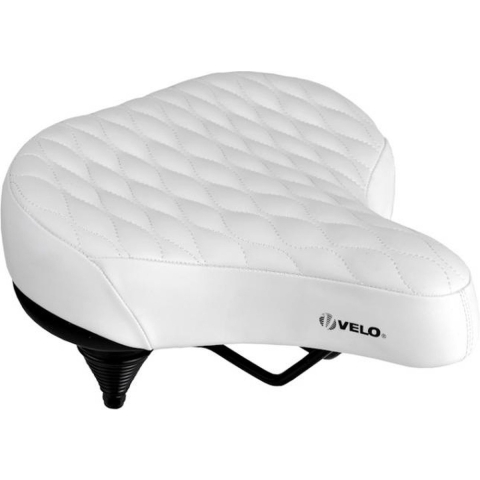 Fietszadel Comfort Zadel Dames/Heren - Foam Unisex Wit