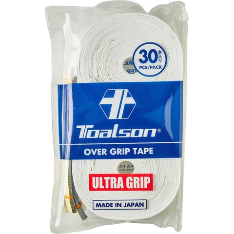 Toalson Ultra Tennis Padel Overgrip 30 Stuks Wit Pack