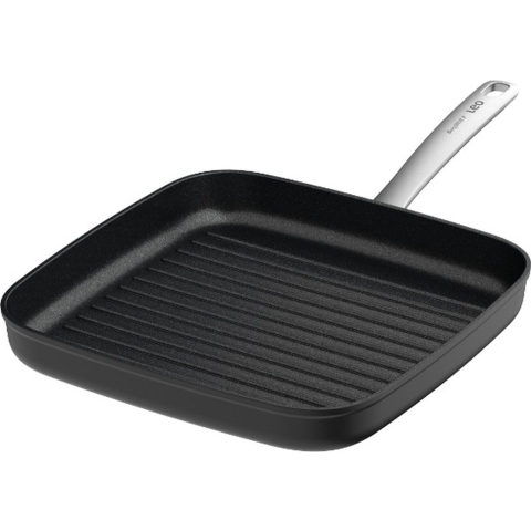 Graphite Grillpan, 28 cm, 2.6 L, Zwart, Gerecycled Aluminium - BergHOFF | Leo Line