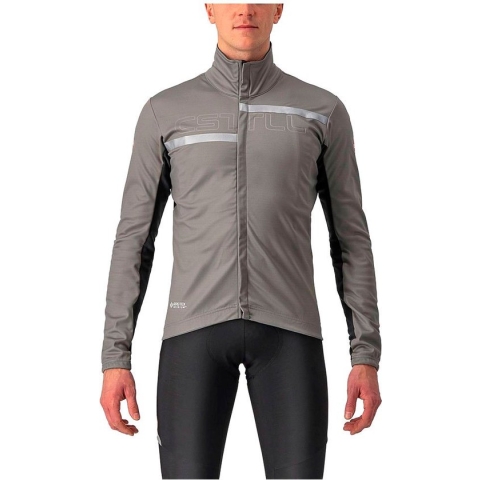 Castelli TRANSITION 2 fietsjas NICKEL GRAY/DARK GRAY-SILVER R - Mannen - maat XL
