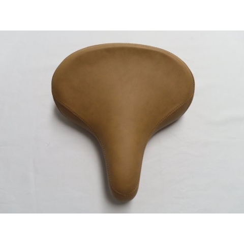 Velo - Zadel - Fietszadel - Dames - Beige - elastomeer vering - 25cm op 27 cm