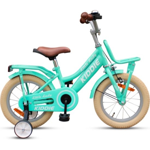 Kinderfiets Kiddie FunGirl met voordrager 16' M' Turquoise