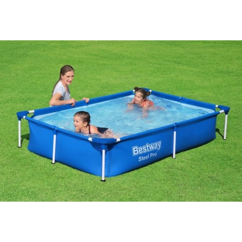 Bestway - Steel Pro Opzetzwembad - 221 x 150 x 43 cm