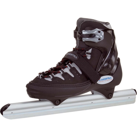 Zandstra Schaatsen - Maat 45 - Unisex - zwart/grijs