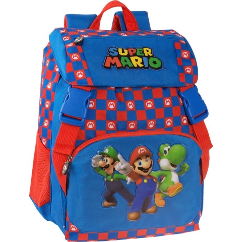 Super Mario Rugzak, Mushroom Kingdom - 42 x 31 x 11 (+9) cm - Polyester