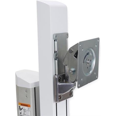 Ergotron 98-029, 10,9 kg, 68,6 cm (27"), In hoogte verstelbaar, Metallic, Wit