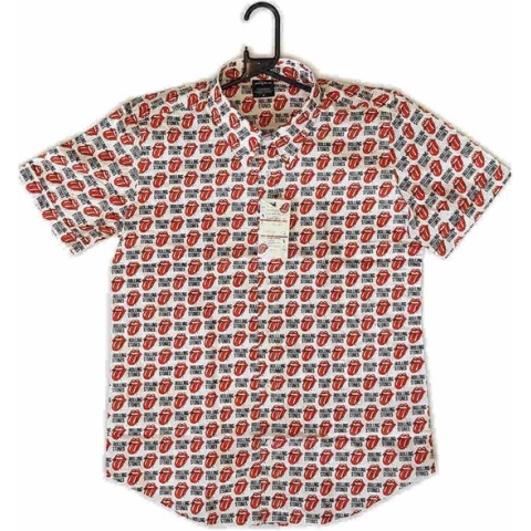 Rolling Stones Shirt -S- Tongue And Text Wit