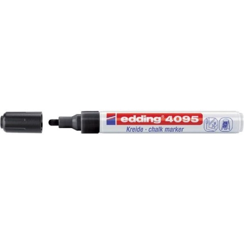 Krijtstift edding 4095 rond zwart 2-3mm - 10 stuks