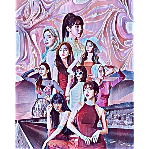 K-POP TWICE 1 - Canvas - 50 x 70 cm
