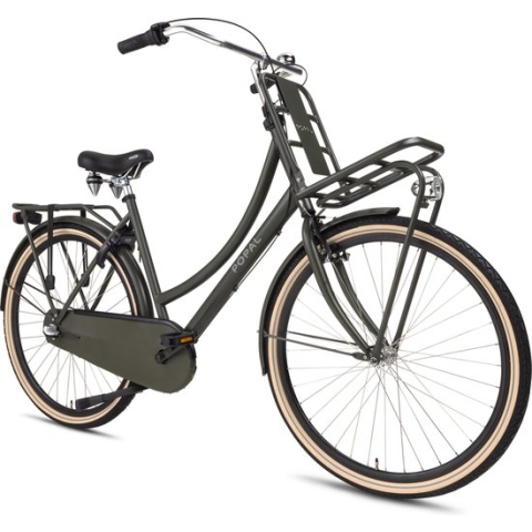 Popal Daily Dutch Basic+ N3 Transportfiets - Stadsfiets - Dames - 47 centimeter - Army Green