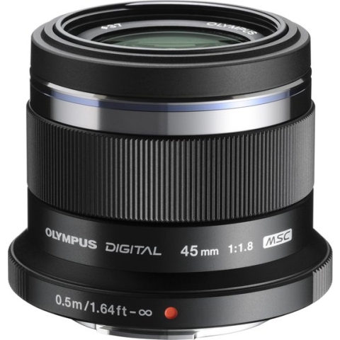 Olympus M.ZUIKO DIGITAL 45mm f/1.8 - Zwart