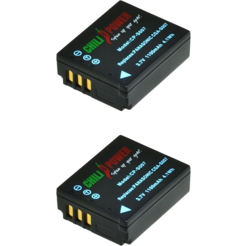 ChiliPower CGR-S007 accu voor Panasonic - 1100mAh - 2-Pack