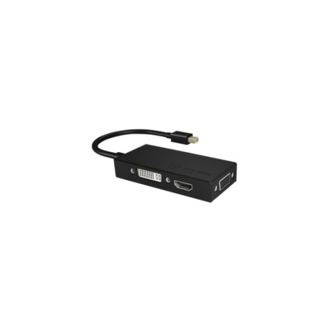 Icy Box IB-AC1032 Displayport Adapter Mini-displayport - Hdmi / Dvi-d / Vga Zwart