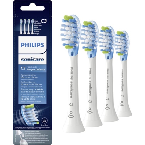 Philips Sonicare C3 Premium Plaque Defense HX9044/17 - Opzetborstel - 4 stuks