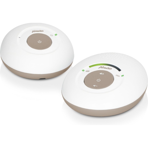 Alecto DBX110BE - Babyfoon Full Eco DECT, wit/taupe