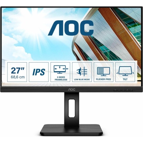 Monitor AOC Q27P2Q 27" LED IPS Flicker free 75 Hz 50-60  Hz