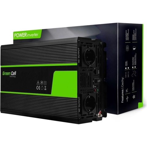 Omvormer 24V Naar 230V 1500W Zuivere Sinusgolf