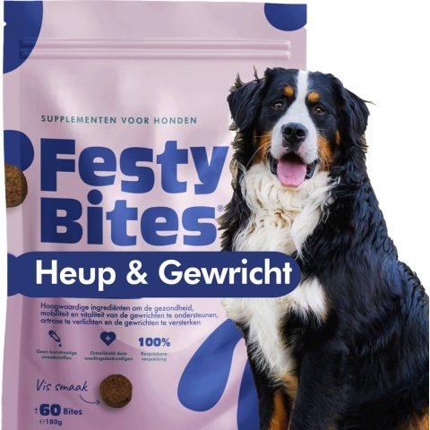 FestyBites Heup & Gewricht supplement hond 2 x 180 g