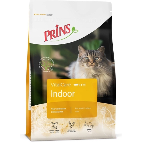 Prins VitalCare Indoor kattenvoer 2 x 4 kg