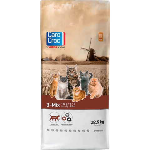 Carocroc 29/12 - 3 Mix kattenvoer 2 x 12,5 kg