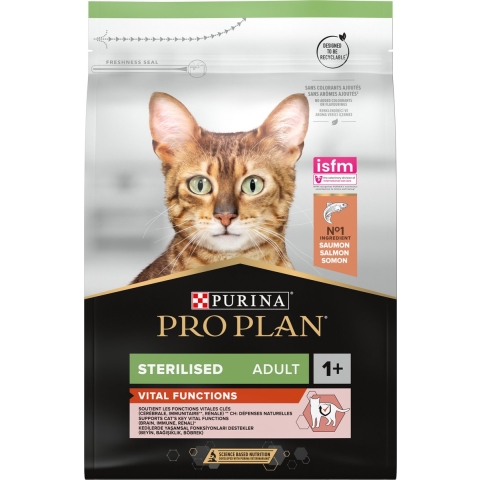 Pro Plan Sterilised Adult Vital Functions met zalm kattenvoer 2 x 3 kg