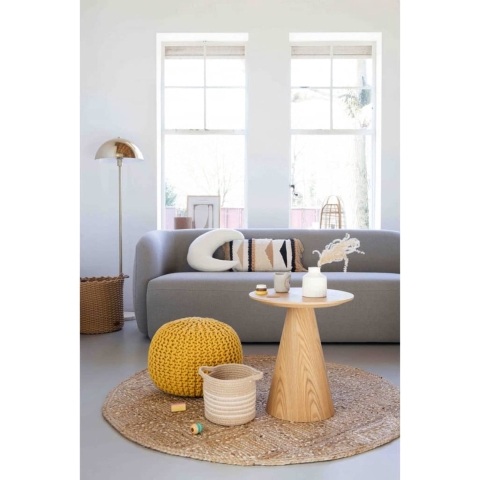 KidsDepot Bundy Poef - Yellow
