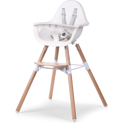 Childhome Evolu 2 Kinderstoel 2-in-1 - Natural/White