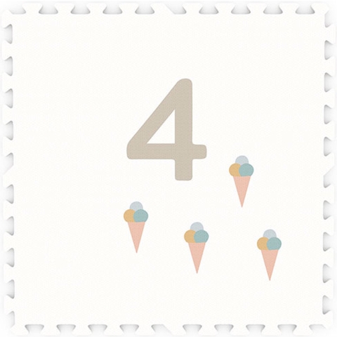 Play&Go EEVAA Speelmat 9 Tegels - Numbers/Dots