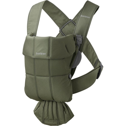 BabyBjörn Draagzak Mini - Dark Green (Woven)