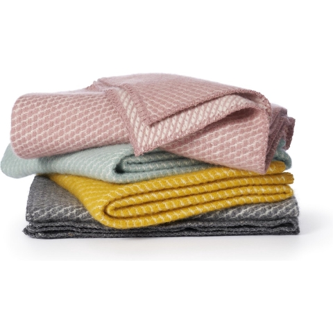 Klippan Ledikantdeken Eco Wol Velvet - 90x130 cm. - Duck Egg Blue