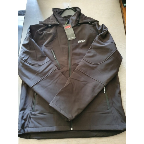 OWNEY Heren Softshelljas Fjord, zwart, Maat: XL
