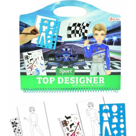Toi-toys Tekenboek Racers Met Stickers