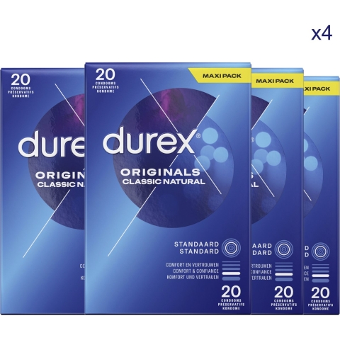 Durex Originals Classic Natural condooms Maxi Pack