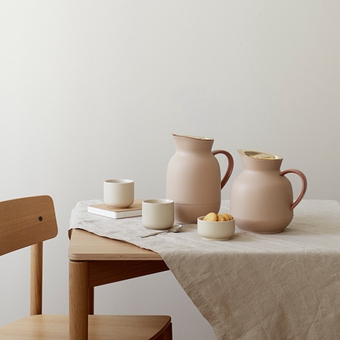 Stelton Thermoskan voor koffie Amphora Soft Black 1 Liter