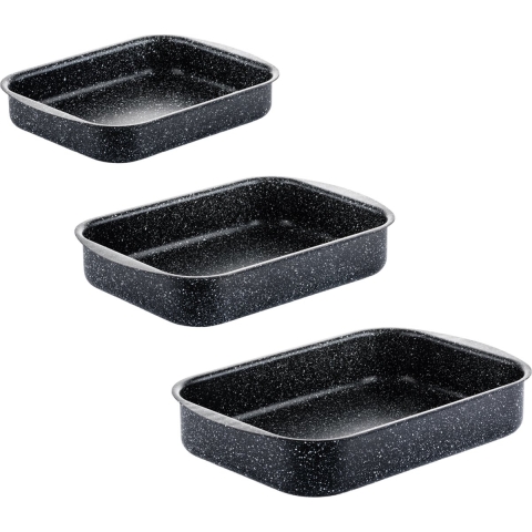 Westinghouse Ovenschaal / Braadslede Set Black Marble - ø 25 + 30 + 35 cm