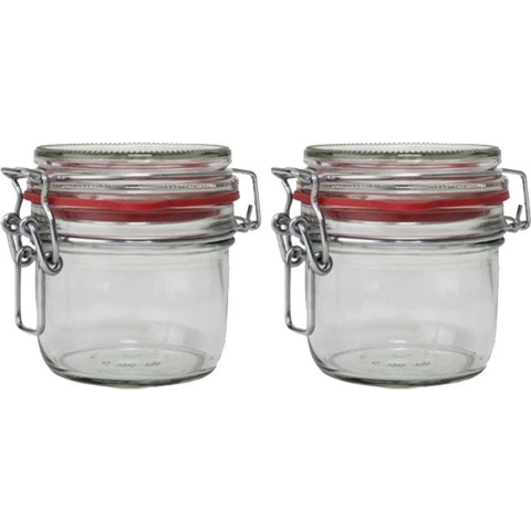 18x stuks Weckpotten/inmaakpotten 200 ml met beugelsluiting -