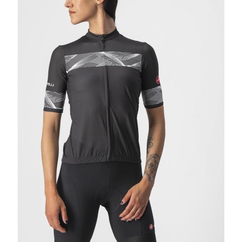 Castelli Fenice fietsshirt korte mouwen zwart dames, S